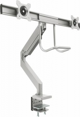 Držiak na monitory pre dva monitory, FELLOWES „Eppa™ Crossbar“, strieborný