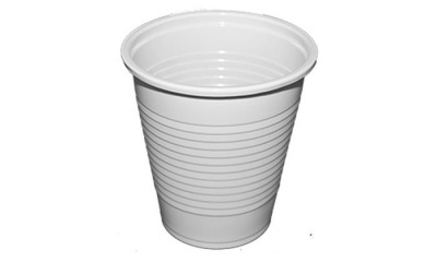 Plastový pohár, 1,6 dl, biely