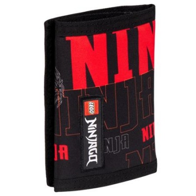 Peňaženka, na suchý zips, LEGO "Ninjago Dragon Energy",  čierna, vzorovaná