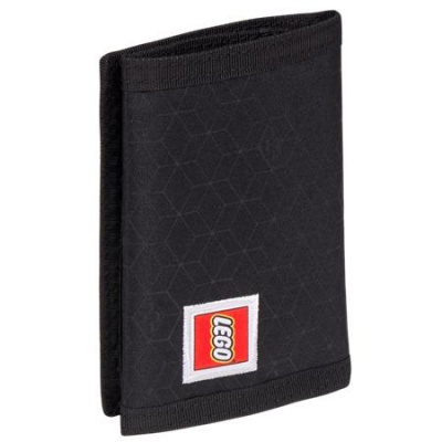 Peňaženka, na suchý zips, LEGO "Bricks",  čierna, vzorovaná