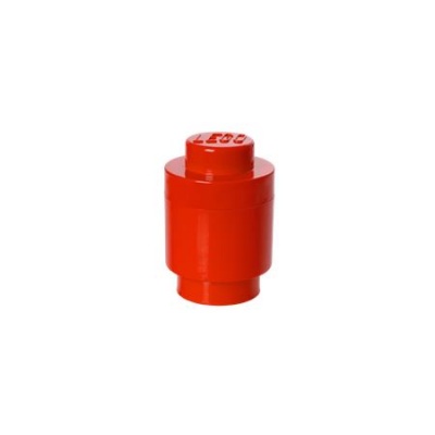 Úložný box, valcovitý, LEGO, červený