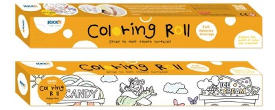 Omaľovávanka v kotúči, samolepiaca, 31x355 cm, STICK N, veselé popoludnie