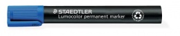 Permanentný popisovač, zrezaný hrot, STAEDTLER "Lumocolor 350", modrý