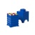 Úložný box, hranatý, LEGO, modrý