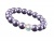 Náramok, zo svetlofialových SWAROVSKI® perál, s dúhovým bielym krištáľom, 10 mm, veľ. M, ART CRYSTELLA®