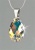 Retiazka, Made with SWAROVSKI® elements , s príveskom v tvare kvapky, biela, 16 mm